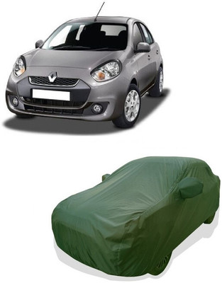 Tricway Car Cover For Renault Pulse Petrol RxL (With Mirror Pockets)(Green)