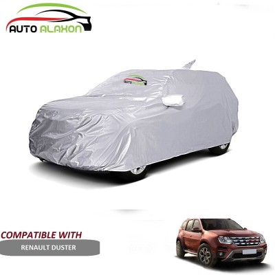 AUTO ALAXON Car Cover For Renault Duster (With Mirror Pockets)(Silver)