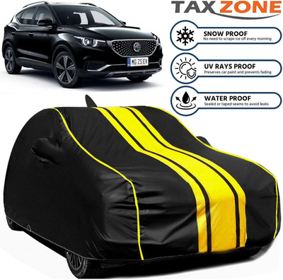 TAXZONE Car Cover For MG ZS EV (With Mirror Pockets)(Black, Yellow, For 2023, 2024, 2025 Models)