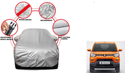 Auto Oprema Car Cover For Maruti Suzuki S-Presso (With Mirror Pockets)(Silver)