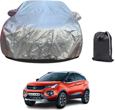 PAGORA Car Cover For Tata Nexon (With Mirror Pockets)(Silver)