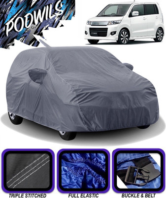 PODWILS Car Cover For Maruti Suzuki WagonR Stingray(Grey)