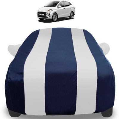 Auto Hub Car Cover For Hyundai Aura (With Mirror Pockets)(Silver)