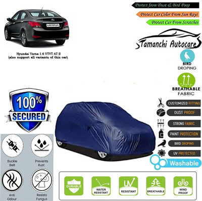 Tamanchi Autocare Car Cover For Hyundai Verna 1.6 VTVT AT S(Blue)