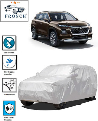 FRONCH Car Cover For Maruti Suzuki Grand Vitara (With Mirror Pockets)(Silver)