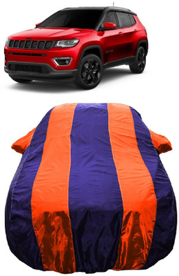 Wegather Car Cover For Jeep Compass 2.0 Longitude Option Diesel (With Mirror Pockets)(Orange)