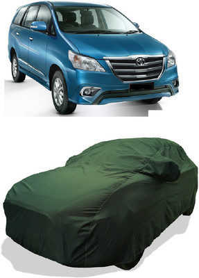Coxtor Car Cover For Toyota Innova 2.5 G (Diesel) 8 Seater (With Mirror Pockets)(Green)