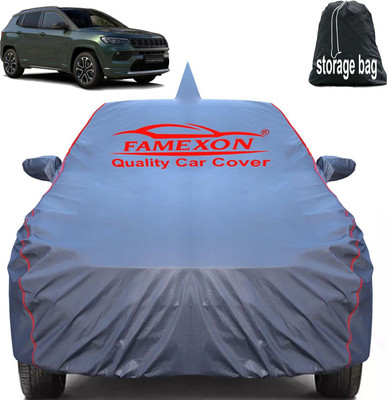 FAMEXON Car Cover For Jeep Compass, Compass 1.4 Limited, Compass 1.4 Sport (With Mirror Pockets)(Grey)