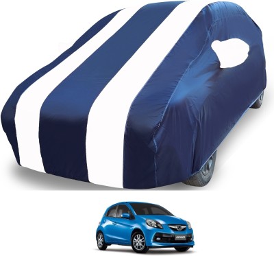 MOCKHE Car Cover For Honda Brio (With Mirror Pockets)(White)