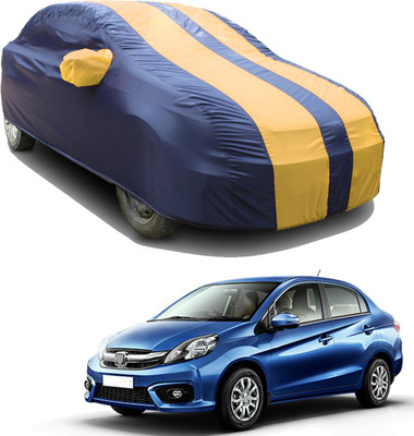 SS FOR YOUR SMART NEEDS Car Cover For Honda Amaze S CVT i-VTEC (With Mirror Pockets)(Blue, Yellow)