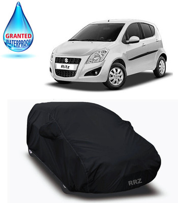 RRZ Car Cover For Maruti Suzuki Ritz (With Mirror Pockets)(Black, For 2020 Models)