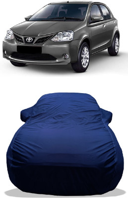 Wegather Car Cover For Toyota Etios Liva VXD Limited Edition Diesel (With Mirror Pockets)(Blue)