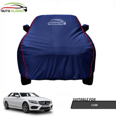 AUTO ALAXON Car Cover For Mercedes Benz C200 (With Mirror Pockets)(Blue)