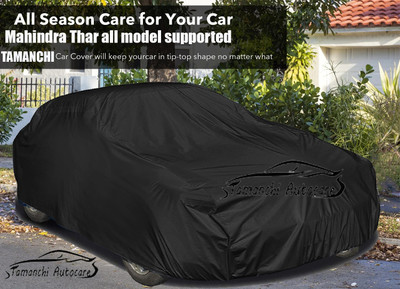 Tamanchi Autocare Car Cover For Mahindra Thar(Black)