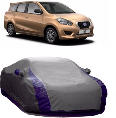 CRONEX Car Cover For Nissan Go+ (With Mirror Pockets)(Grey)