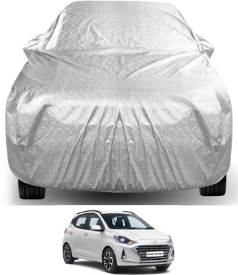 Auto Hub Car Cover For Hyundai Grand i10 Nios (With Mirror Pockets)(Silver)