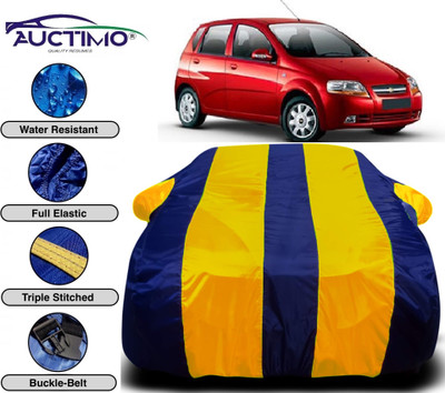 AUCTIMO Car Cover For Chevrolet Aveo Uva (With Mirror Pockets)(Multicolor)