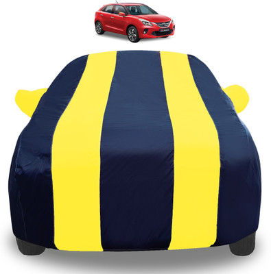 Auto Hub Car Cover For Toyota Glanza (With Mirror Pockets)(Yellow)