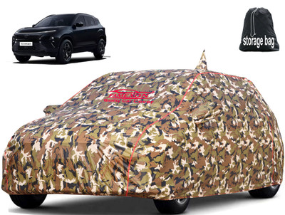 FAMEXON Car Cover For Tata Harrier (With Mirror Pockets)(Green)