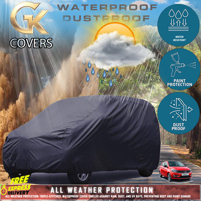 Tamanchi Autocare Car Cover For Tata Tiago (With Mirror Pockets)(Black)