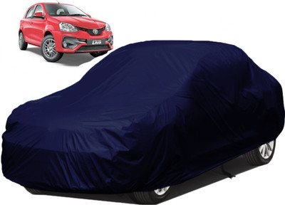 Dzirejunction Car Cover For Toyota Etios Liva (Without Mirror Pockets)(Blue)