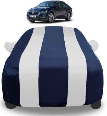 Auto Hub Car Cover For Skoda New Octavia (With Mirror Pockets)(Silver)