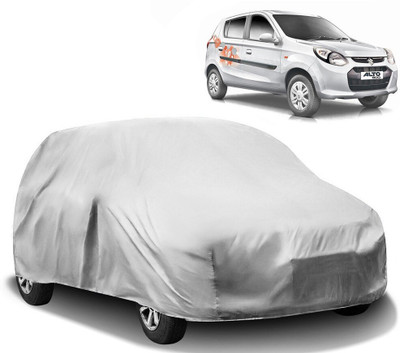 HMS Car Cover For Maruti Alto 800 (Without Mirror Pockets)(Silver)