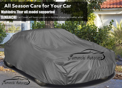 Tamanchi Autocare Car Cover For Mahindra Thar(Grey)