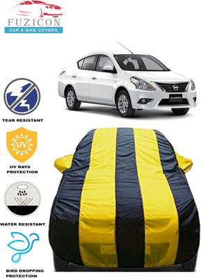 FUZICON Car Cover For Nissan Almera 1.8 SVE(Yellow, Blue)