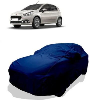 Coxtor Car Cover For Fiat Abarth Punto EVO 1.3 Dynamic (With Mirror Pockets)(Green)