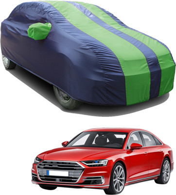 SS FOR YOUR SMART NEEDS Car Cover For Audi A8 (With Mirror Pockets)(Green, Blue)