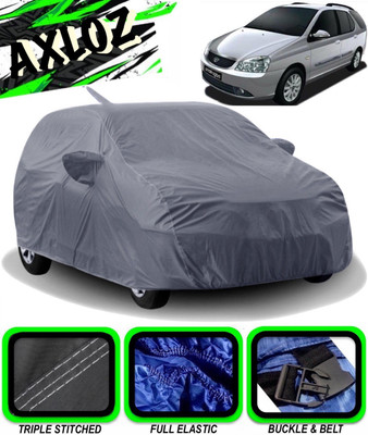 AXLOZ Car Cover For Tata Indigo Marina (With Mirror Pockets)(Grey)