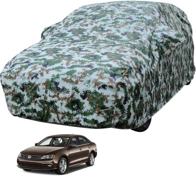 Auto Hub Car Cover For Volkswagen Jetta (With Mirror Pockets)(Multicolor)