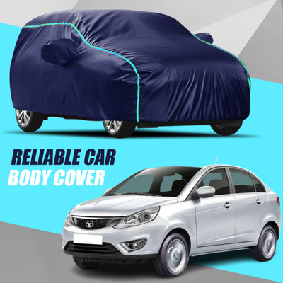 S Shine Max Car Cover For Tata Zest (With Mirror Pockets)(Multicolor)