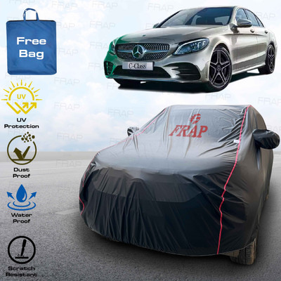 Frap Car Cover For Mercedes Benz C220 (With Mirror Pockets)(Black, Red)
