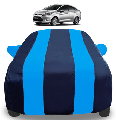 Auto Hub Car Cover For Ford Fiesta (With Mirror Pockets)(Blue)