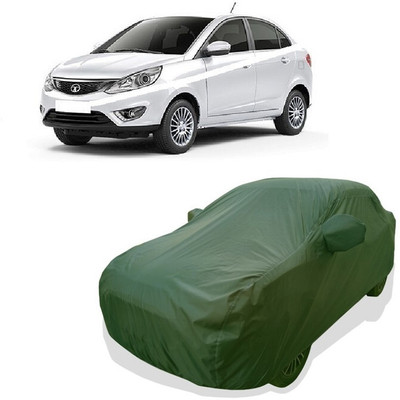Tricway Car Cover For Tata Zest Quadrajet 1.3 75PS XMS Diesel (With Mirror Pockets)(Green)