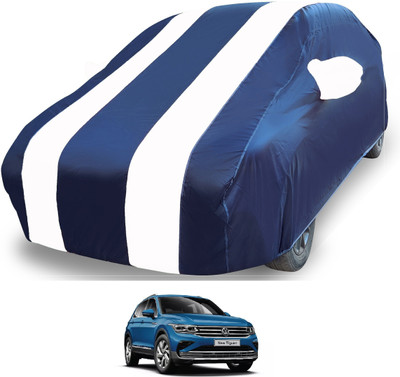 MOCKHE Car Cover For Volkswagen Tiguan (With Mirror Pockets)(White)