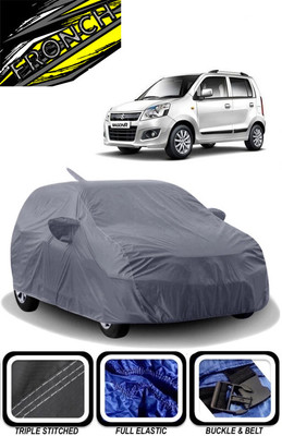 FRONCH Car Cover For Maruti Suzuki Wagon R 1.0 (With Mirror Pockets)(Grey)