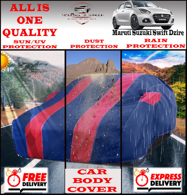 Tamanchi Autocare Car Cover For Maruti Suzuki Swift Dzire(Red, Black)