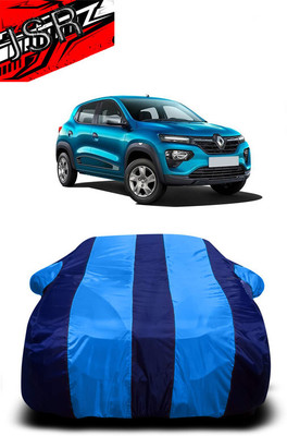 J S R Car Cover For Renault Kwid (With Mirror Pockets)(Blue)