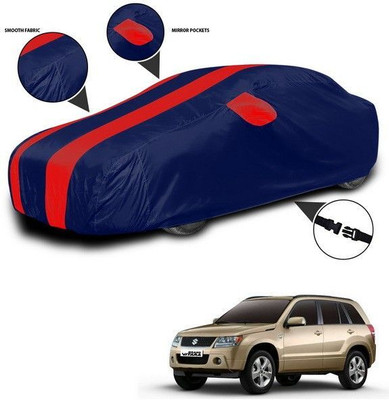 ANTHUB Car Cover For Maruti Suzuki Grand Vitara (With Mirror Pockets)(Red, Blue)