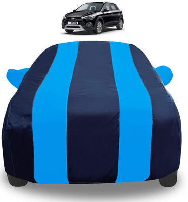 Auto Hub Car Cover For Hyundai i20 Active (With Mirror Pockets)(Blue)