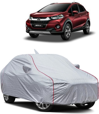 FUZICON Car Cover For Honda WR-V (With Mirror Pockets)(Silver)