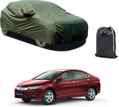 CODOKI Car Cover For Honda City i-Vtec (With Mirror Pockets)(Green)