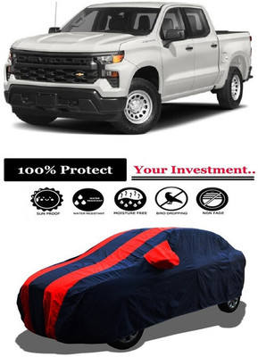 Amexride Car Cover For Chevrolet Silverado 5.3L (With Mirror Pockets)(Red)