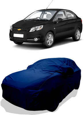 Coxtor Car Cover For Chevrolet Sail 1.3 LS (With Mirror Pockets)(Blue)