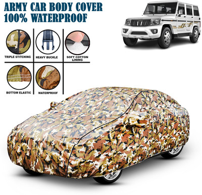 HILLSTAR Car Cover For Mahindra Bolero, Bolero 2.5 Diesel, Bolero Camper 2WD PS BS3, Bolero Camper 4WD PS BS3, Bolero Camper Di Long 4WD BS3 Refresh, Bolero Camper GOLD 2WD BS3 Refresh, Bolero Camper GOLD VX 2WD BS3 Refresh, Bolero Camper HUBER 2WD BS3 Refresh, Bolero DI AC BS III, Bolero DI NON AC 