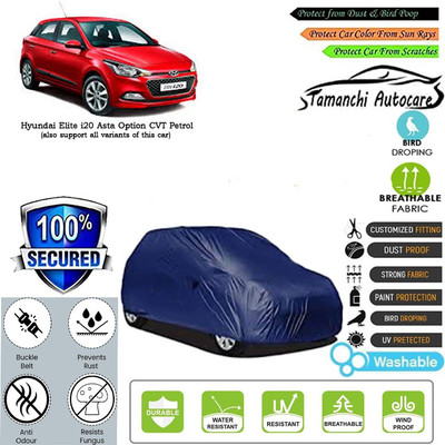 Tamanchi Autocare Car Cover For Hyundai Elite i20 Asta Option CVT Petrol(Blue)