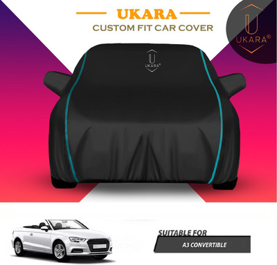 Ukara Car Cover For Audi Universal For Car (With Mirror Pockets)(Black)